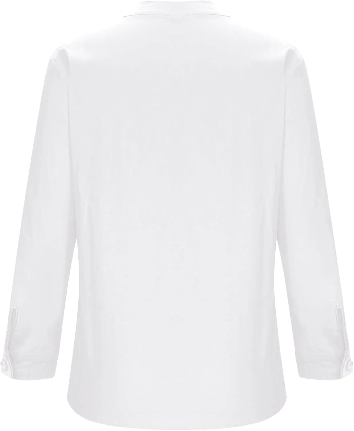 Plus Size Linen Tops for Women V Neck Long Sleeve Button Down Shirts Office Work Blouse Summer Beach Vacation Tunics