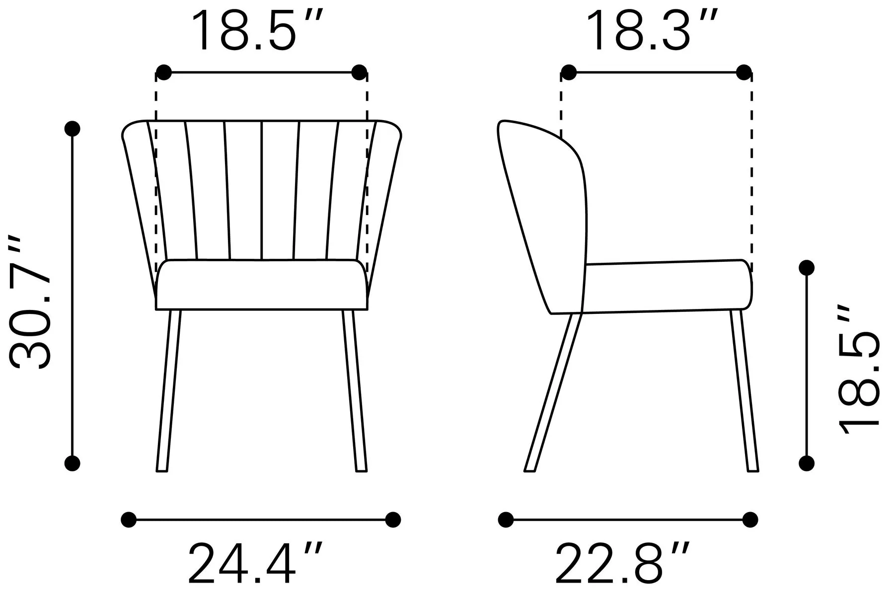 Silla de Comedor Aimee - Beige