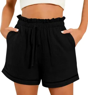 Summer Shorts for Women Casual Loose Fit Cotton Shorts Trendy 2025 Summer High Waist Going Out Beach Vacation Short