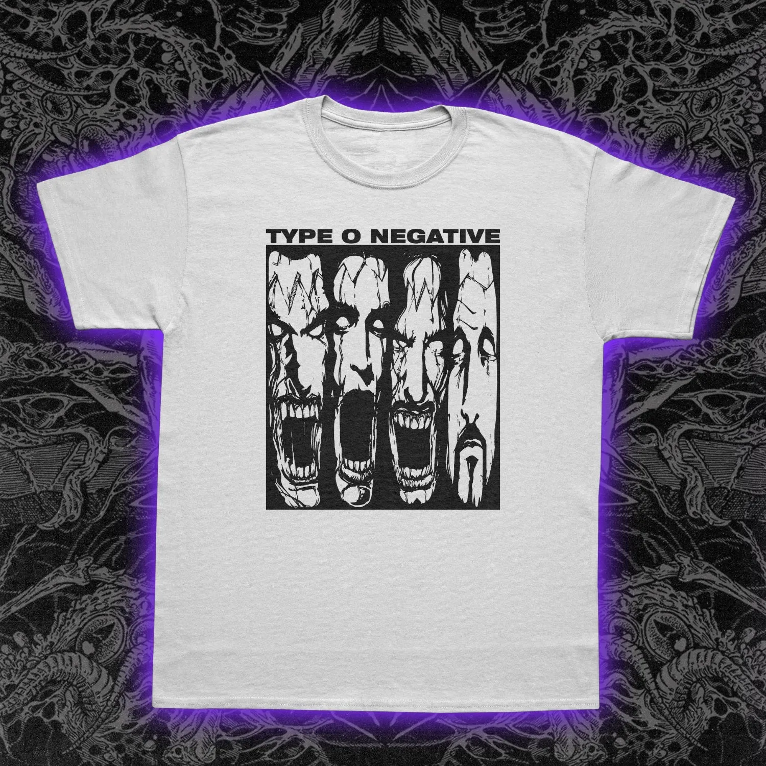 Type O Negative Faces Slim Fit Tee