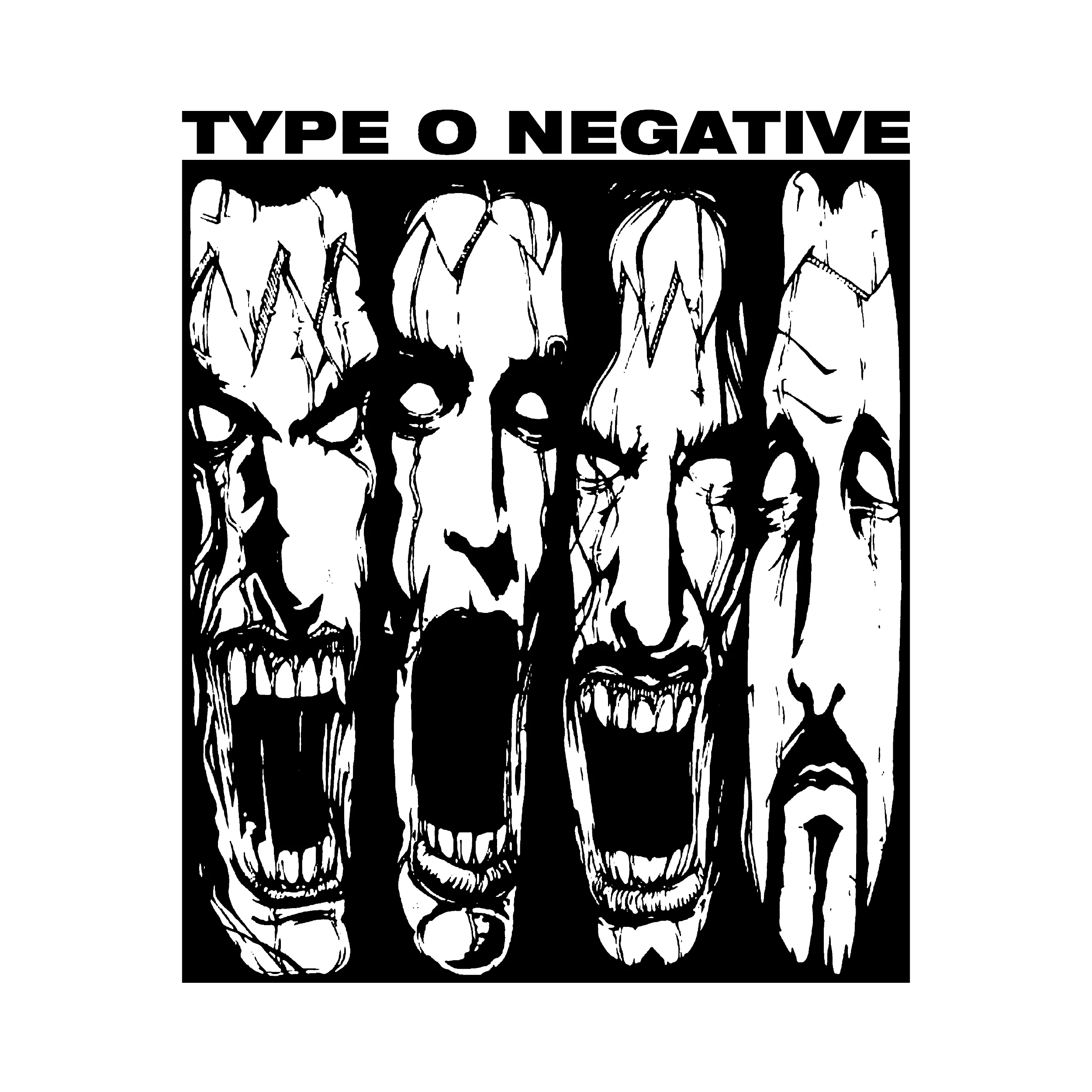 Type O Negative Faces Slim Fit Tee