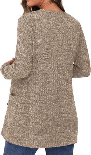 Women's Fleece Coat 2024 Winter Warm Oversized Open Front Fuzzy Cardigan Soft Trendy Hooded Draped Jackets Pocket