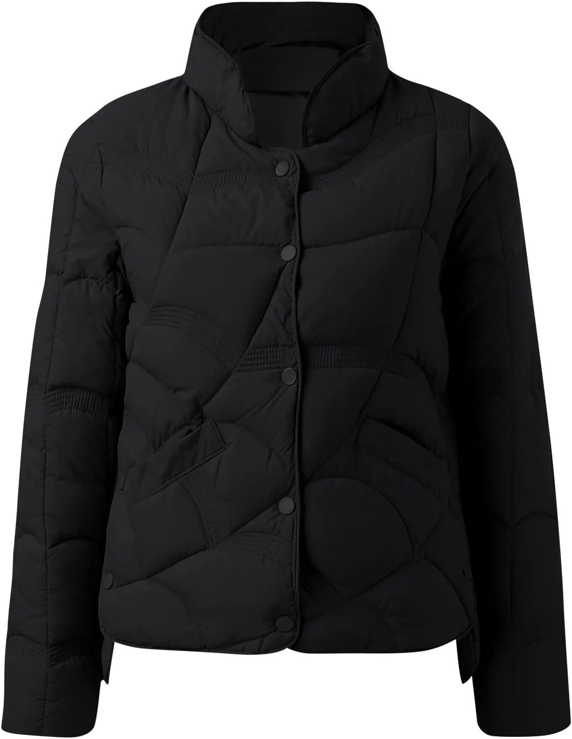 Womens Oversized Puffer Jacket Quilted Down Coats Windproof Lightweight Warm 2024 Winter Padded Coat Trendy Outerwear