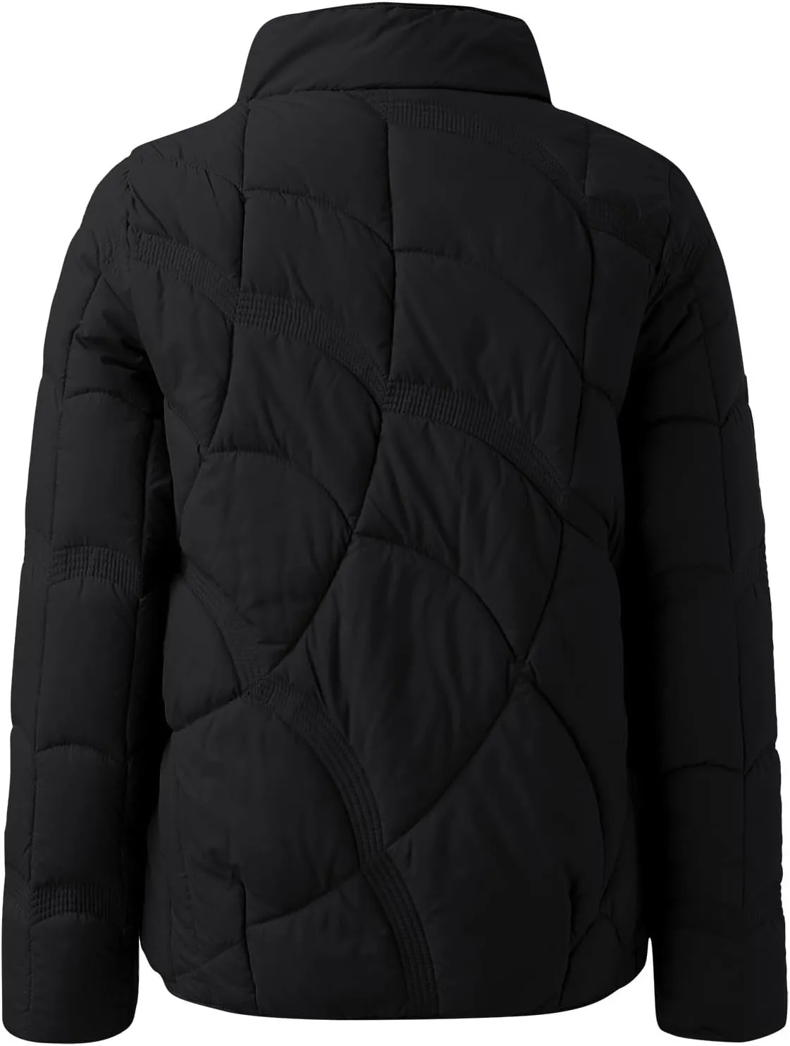 Womens Oversized Puffer Jacket Quilted Down Coats Windproof Lightweight Warm 2024 Winter Padded Coat Trendy Outerwear