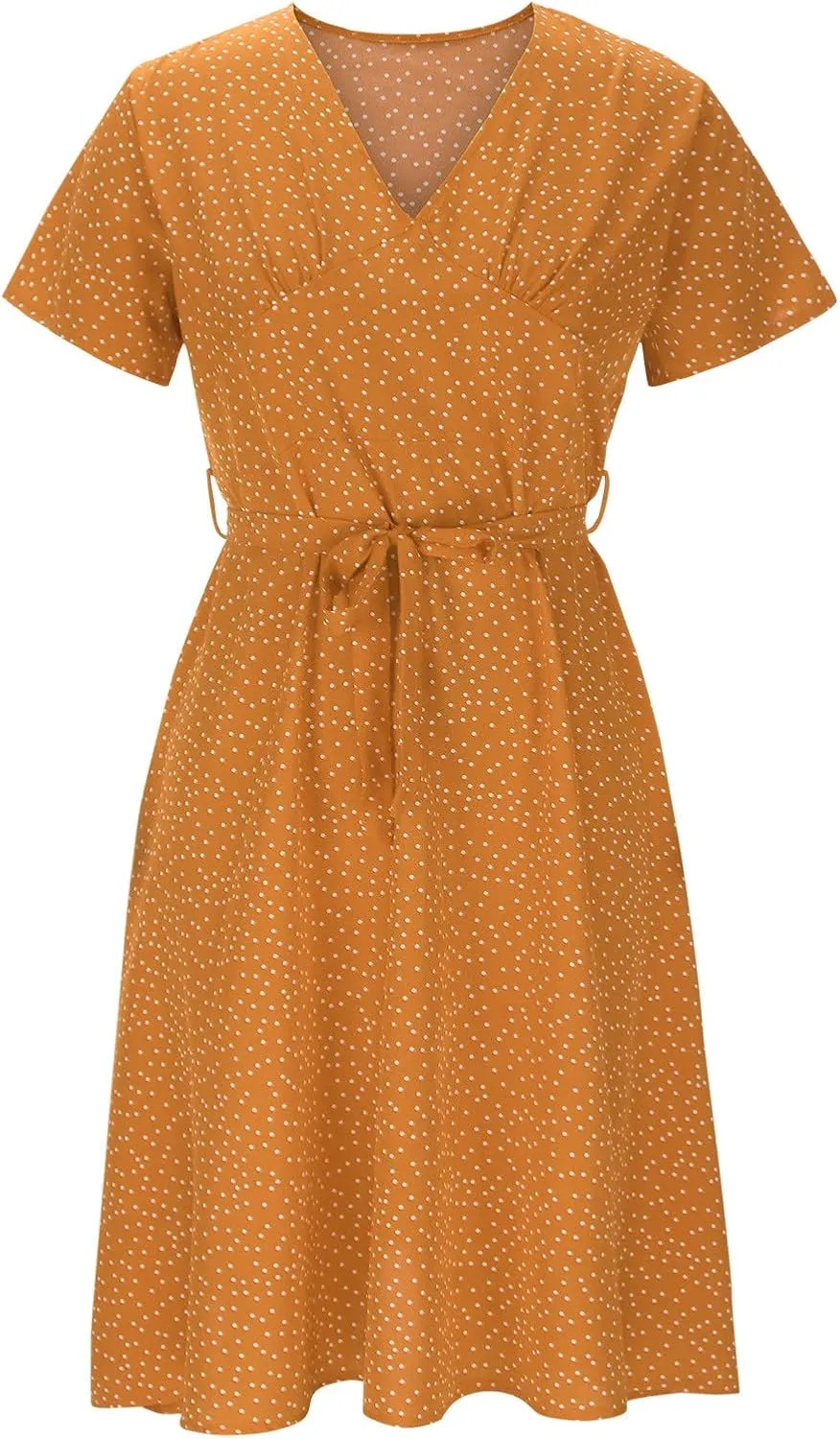 Women's Summer Maxi Dress Casual Wrap Floral Boho Short Sleeve V Neck Split Ruffle Beach Long Dresses